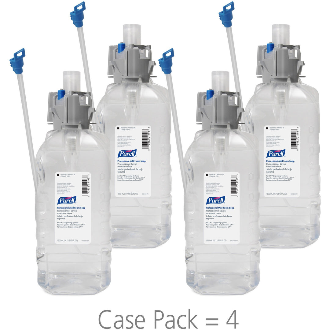 Image of GOJO® Hand Soap, Foam, f/PURELL CXM/CXI/CX, 1500ml, 4/CT, Clear