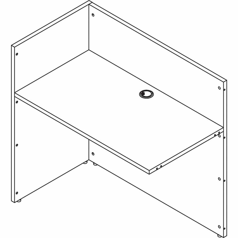 Image of Lorell Reception Return, 42"x24"x41-1/2", Espresso