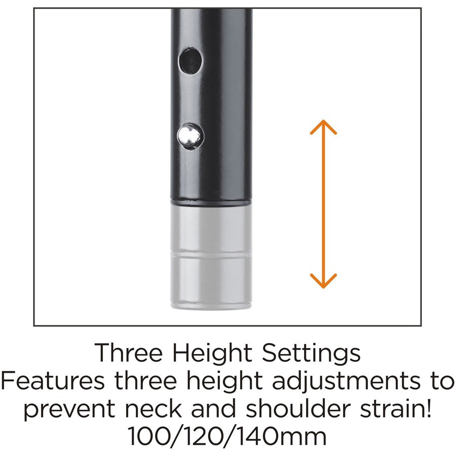 Image of Lorell Device Stand,f/Laptop,Hght-Adj,9-1/4"x14-1/2"x5-1/2",BK