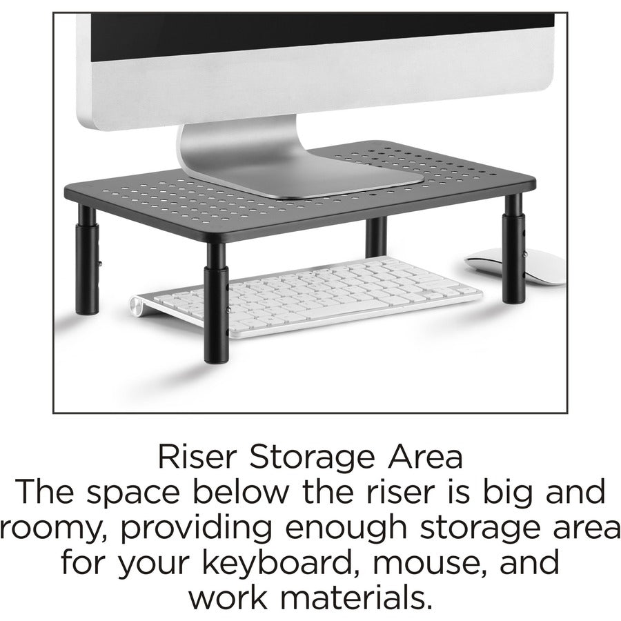 Image of Lorell Device Stand,f/Laptop,Hght-Adj,9-1/4"x14-1/2"x5-1/2",BK