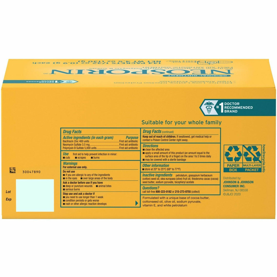 Image of Neosporin 04257 Original Ointment, For Skin, First Aid, 144 / Box