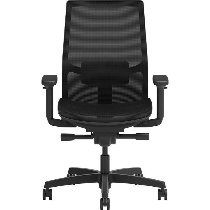 Image of HON® Mid-Back Task Chair,Mesh,27"x24"x43-3/4",Black