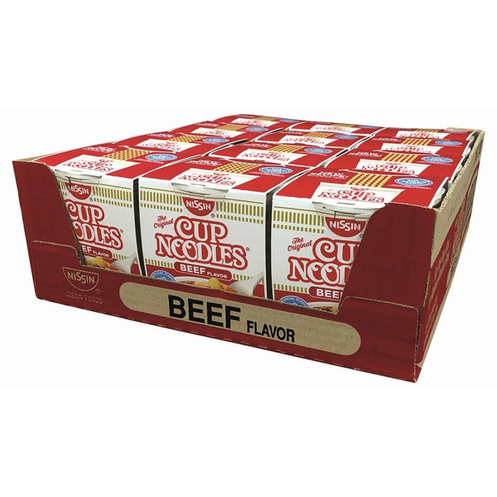 Image of Nissin® Noodles,Ramen,Beef,No MSG,Cup,2.5oz,12/CT