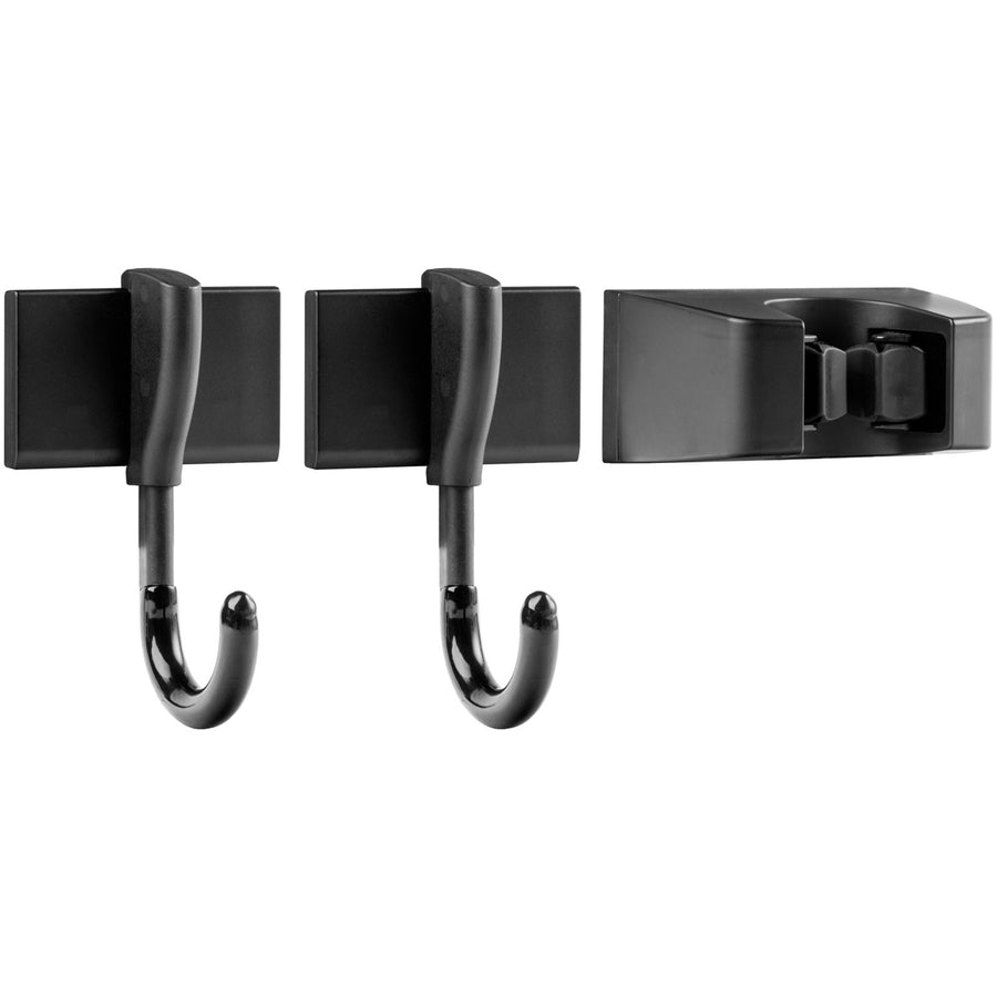 Image of Duck® Hooks/Holder Kit,Hvy-Duty,f/Drywall/Wood,50/15 lb Cap,BK