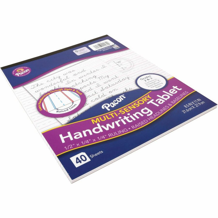 Image of Pacon® Handwriting Tablet,Raised,Short-Rld,40 Shts,8-1/2"x11",WE