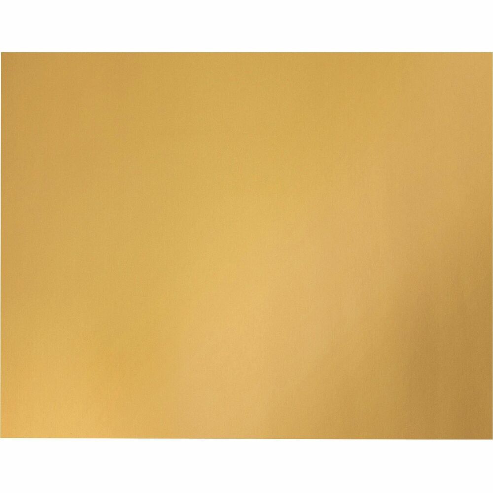 Image of Pacon® Board,12pt,1-sided Metallic,22"x28",25/CT,Gold