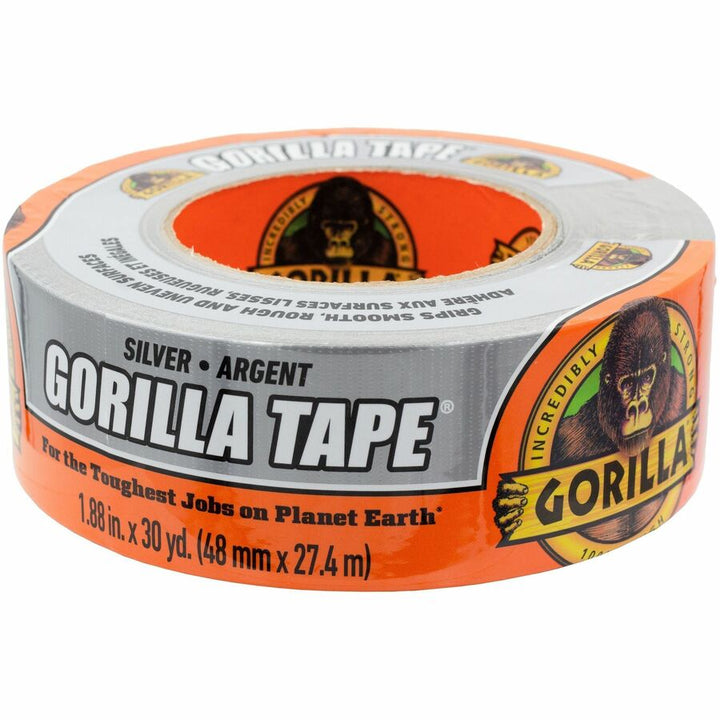 Image of The Gorilla Glue Company Duct Tape, Weather-resistant, 1.88"x30 Yards, Silver