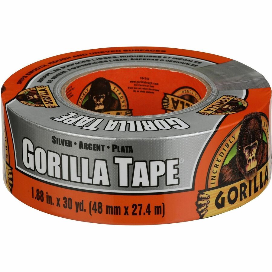 Image of The Gorilla Glue Company Duct Tape, Weather-resistant, 1.88"x30 Yards, Silver