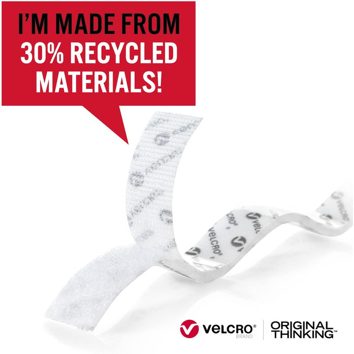 Image of VELCRO® Brand Mounting Tape,Eco,Reusable,5 lb Cap,7/8"x10',WE