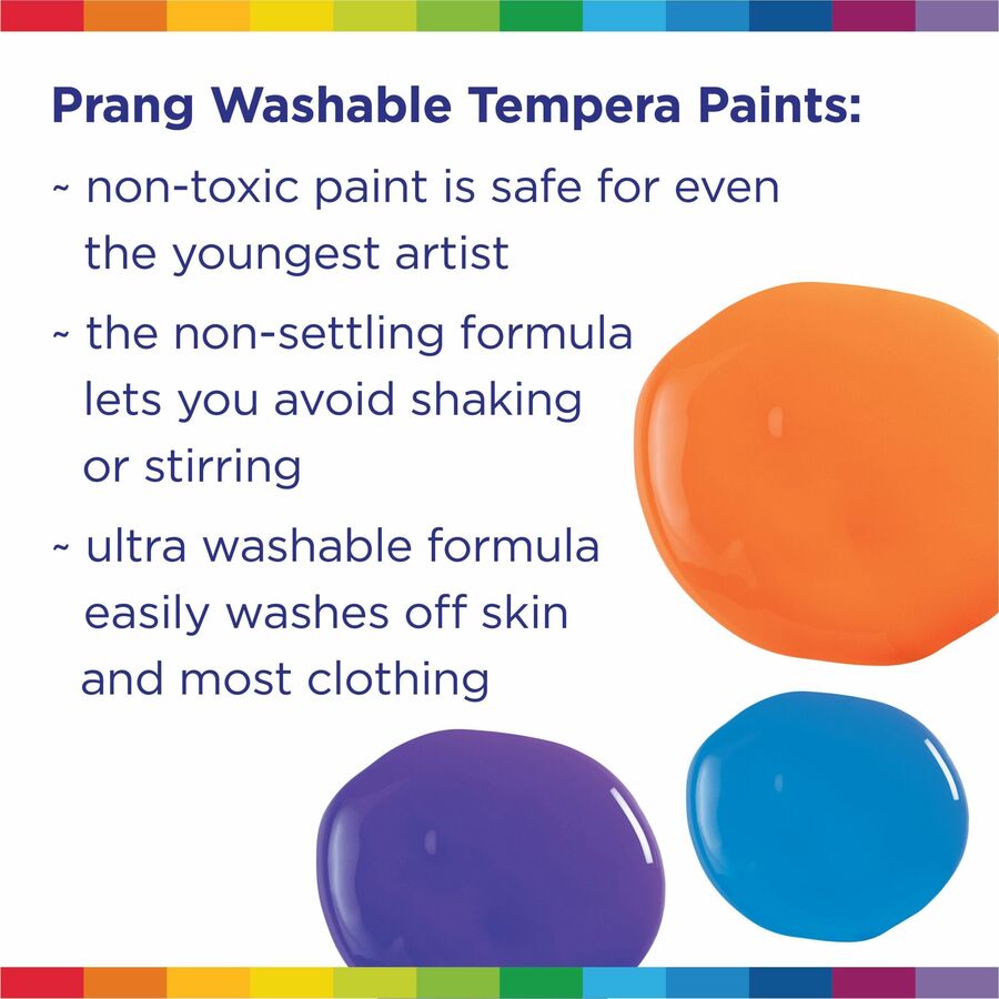 Image of Prang X10603 Washable Tempera Paint, 1 Color(s), Yellow, 1 gal, Washable, 1 Each