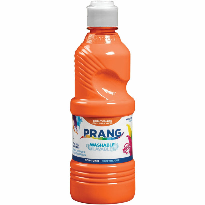 Image of Prang X10702 Washable Tempera Paint, 1 Color(s), Orange, 16 fl oz, Washable, 1 Each