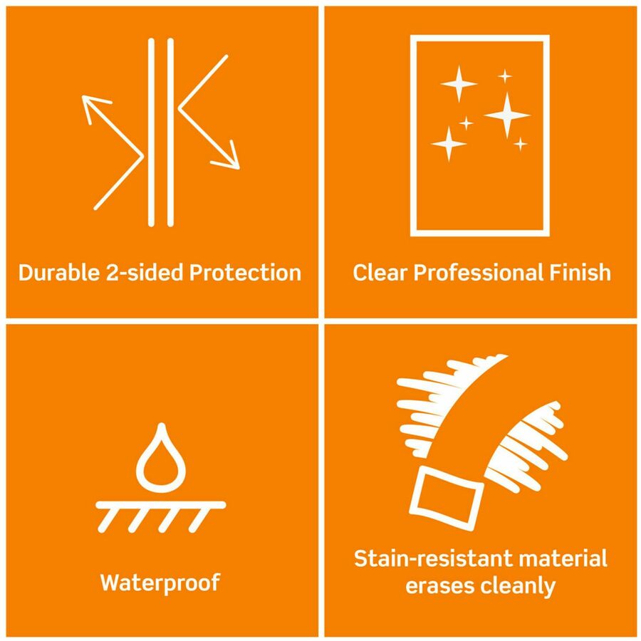 Image of 3M Laminating Pouch, Ltr, 8.9"x11-2/52", 50/PK, Clear