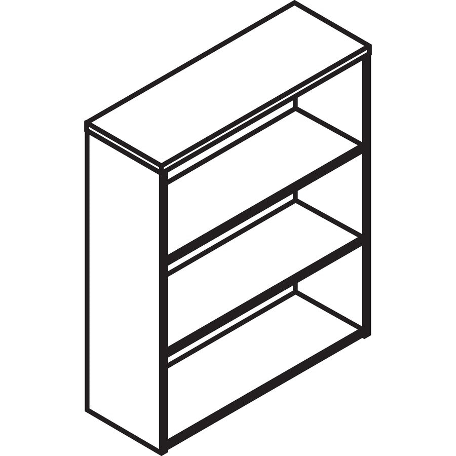 Image of HON® Bookcase, 3 Fixed Shelves, 36"x13-1/8"x43-3/8", Sterling Ash
