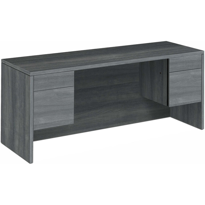 Image of HON® Kneespace Credenza, 72"x24"x29-1/2", Sterling Ash