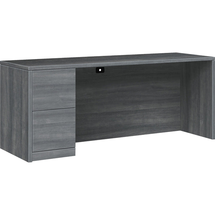 Image of HON® Credenza, Left Pedestal, F/F, 72"x24"x29-1/2", Sterling Ash