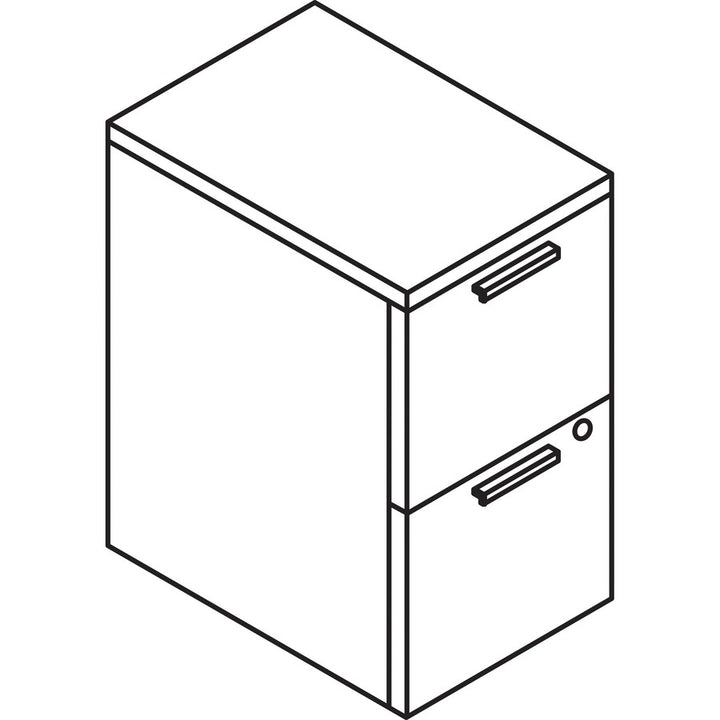 Image of HON® Mobile Pedestal, F/F, 15-3/4"x22-3/4"x28", Sterling Ash