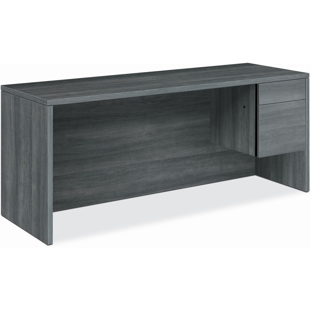 Image of HON® Right Pedestal Credenza, 72"x24"x29-1/2", Sterling Ash