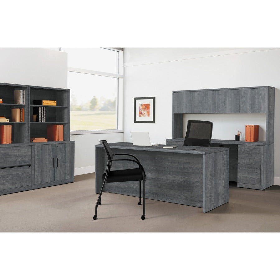 Image of HON® Right Pedestal Desk, 72"x36"x29-1/2", Sterling Ash