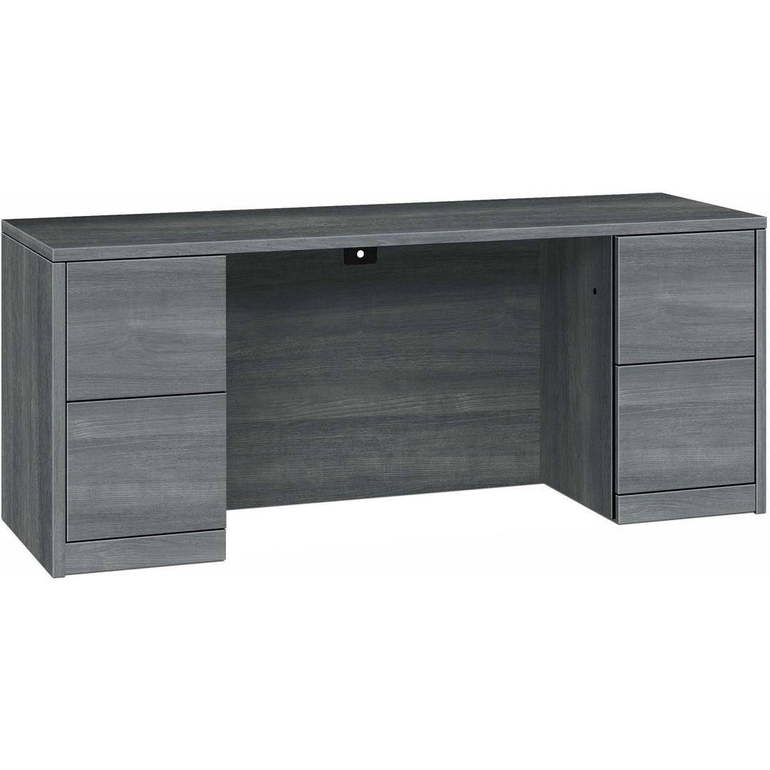 Image of HON® Credenza, w/Kneespace, 72"x24"x29-1/2", Sterling Ash