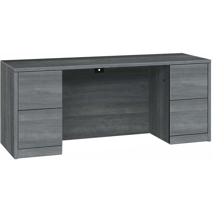 Image of HON® Credenza, w/Kneespace, 72"x24"x29-1/2", Sterling Ash