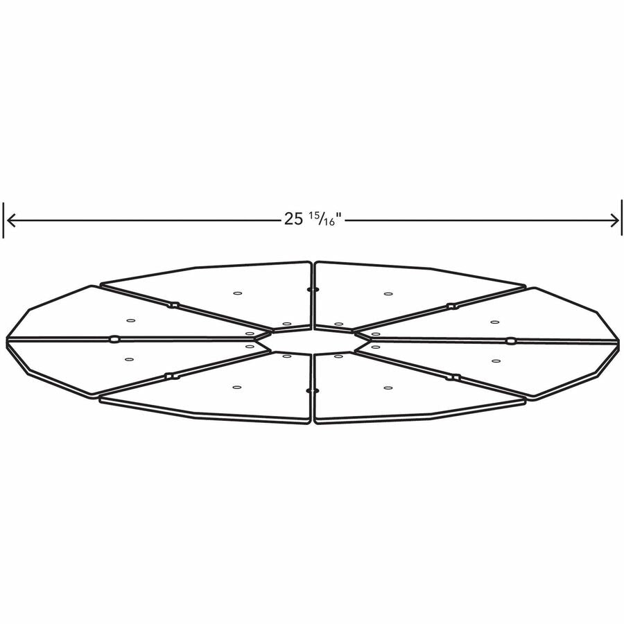 Image of HON® Counterweight, f/Disc/42" Round Tops, 16 lb, Black