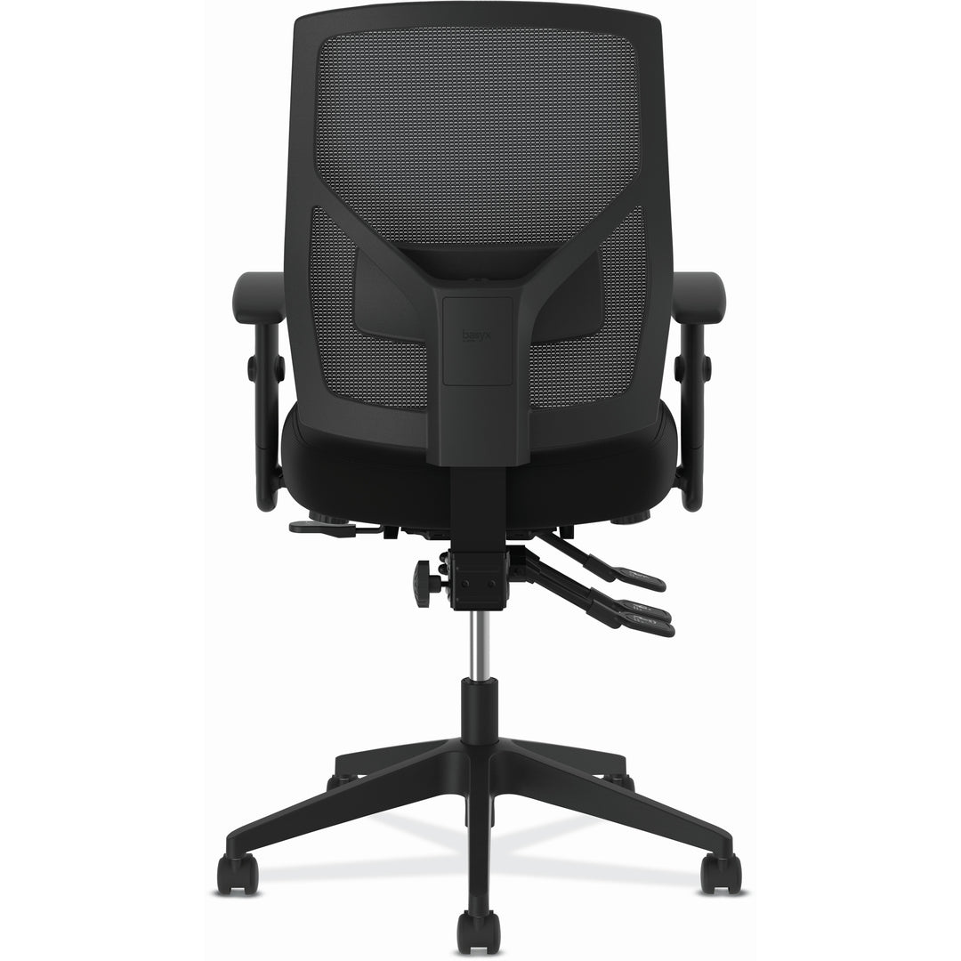 Image of HON® Vl582 High-Back Task Chair, Supports Up To 250 Lb, 19" To 22" Seat Height, Black