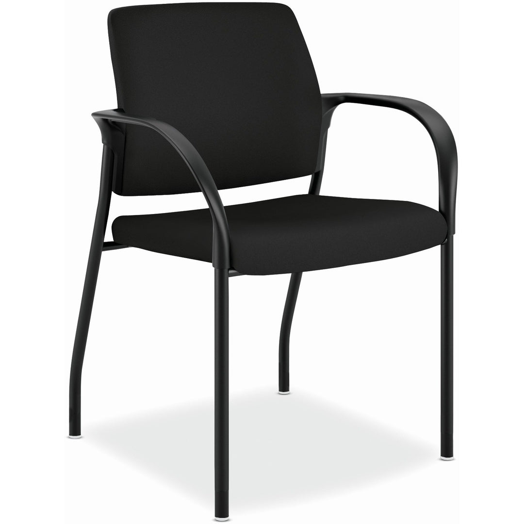 Image of HON® Stacking Chair,w/Glides,25"x21-3/4"x33-1/2",Centurion Black