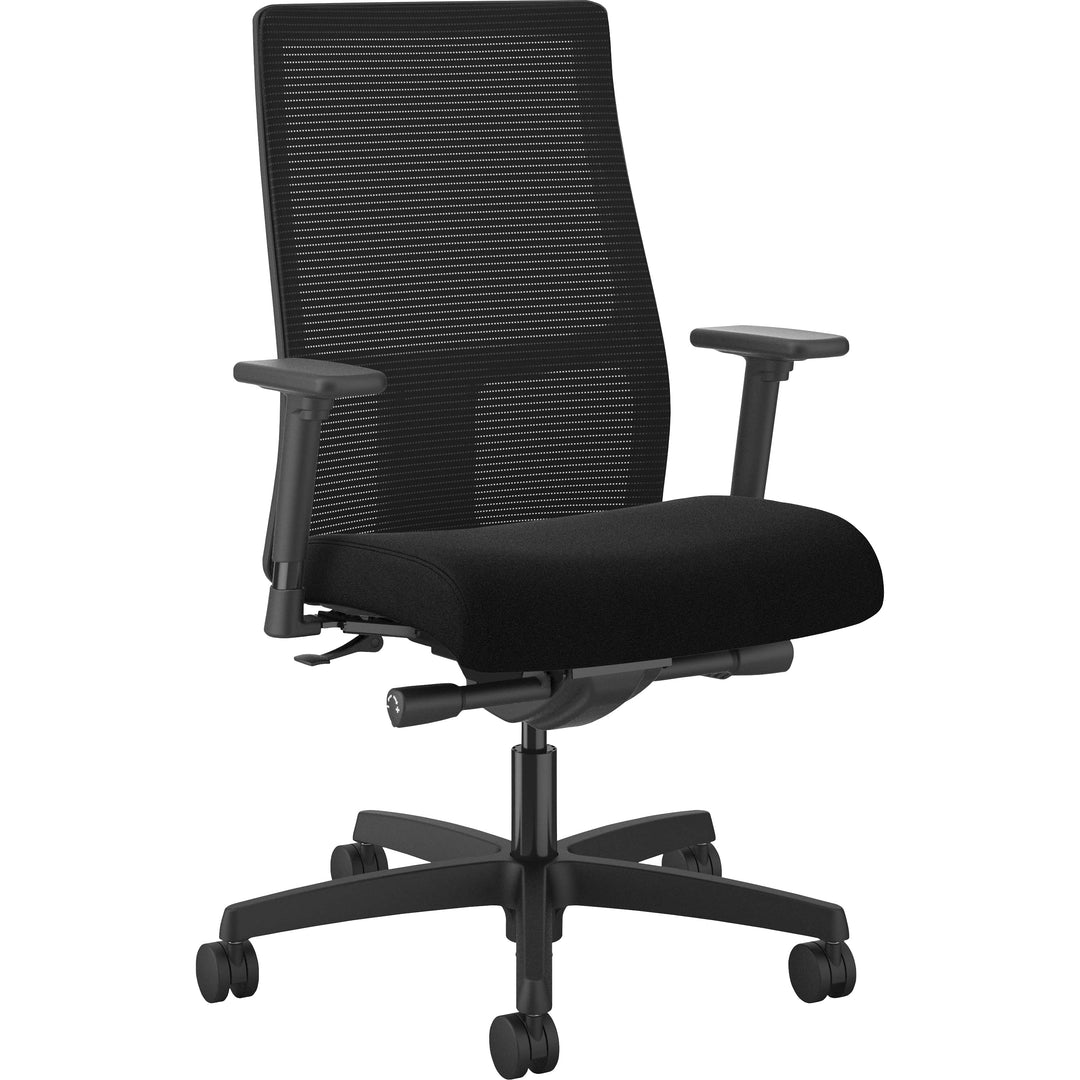 Image of HON® Task Chair, Mesh Back, 27"x38"x46-1/2", Centurion Black
