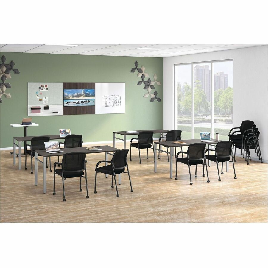 Image of HON® Lota Series Guest Side Chair, 23" x 24.75" x 34.5", Black Seat, Black Back, Black Base