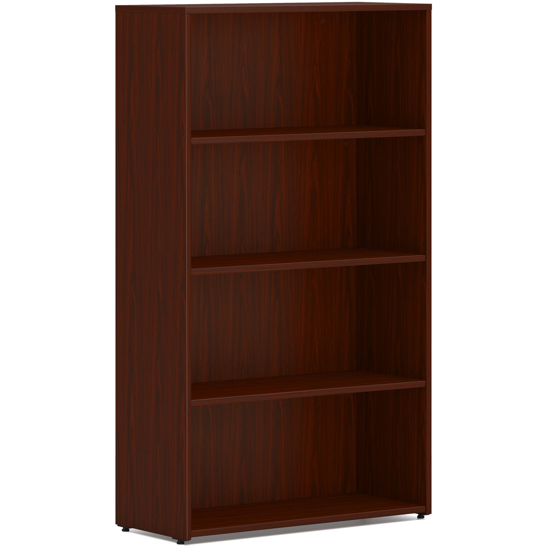 Image of HON® Bookcase, 4-Shelf, Adjustable, 30"x13"x53", Mahogany