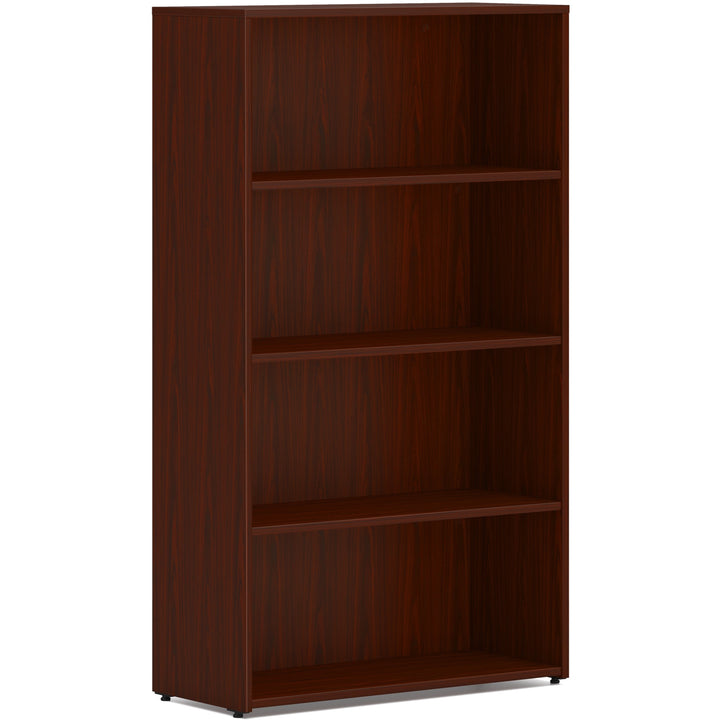 Image of HON® Bookcase, 4-Shelf, Adjustable, 30"x13"x53", Mahogany