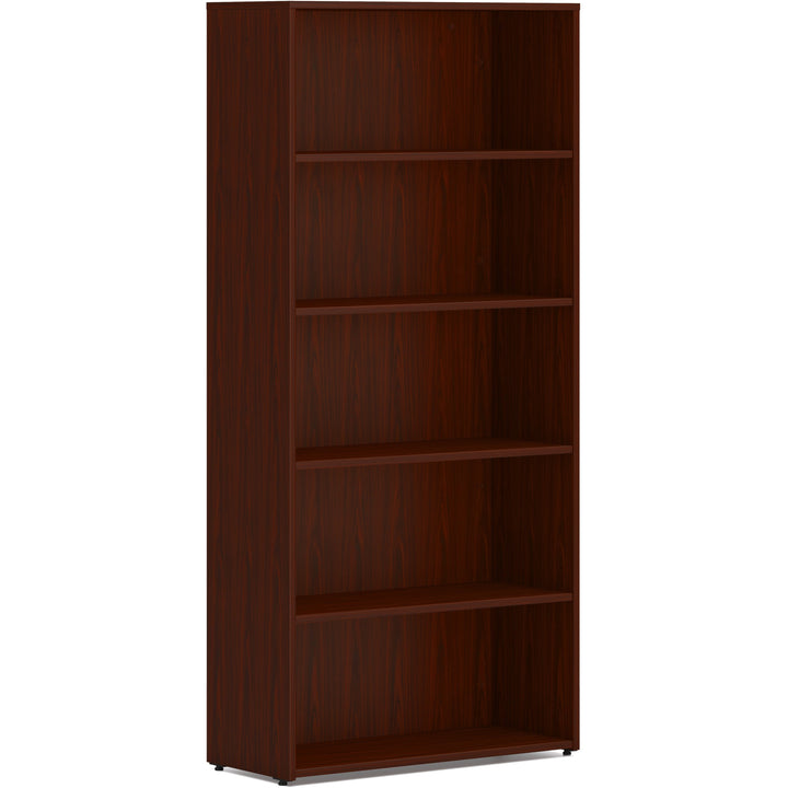Image of HON® Bookcase, 5-Shelf, Adjustable, 30"x13"x65", Mahogany