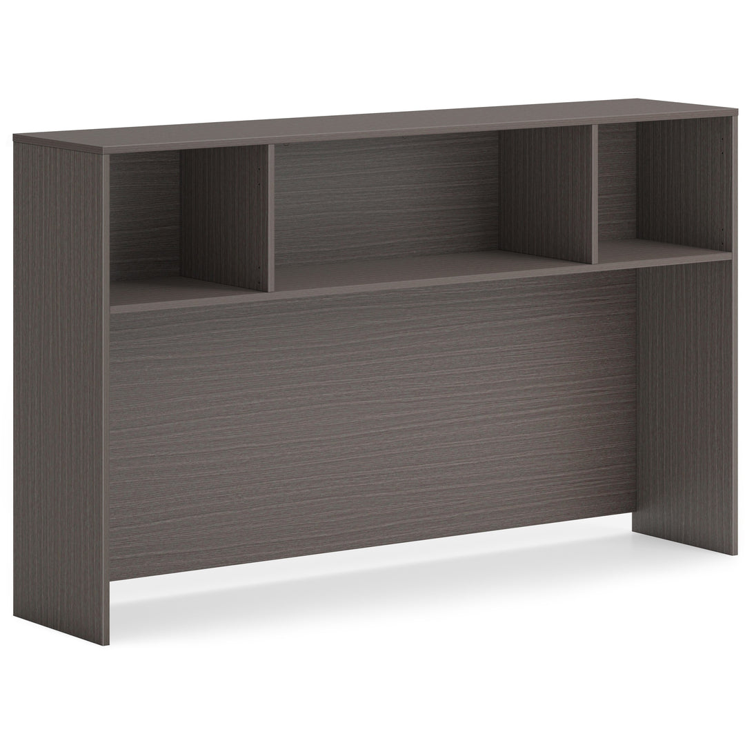 Image of HON® Hutch, No Doors, 66"x14"x39-1/4", Slate Teak