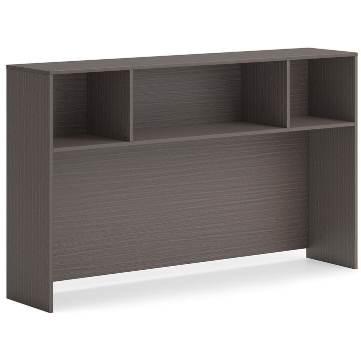Image of HON® Hutch, No Doors, 66"x14"x39-1/4", Slate Teak