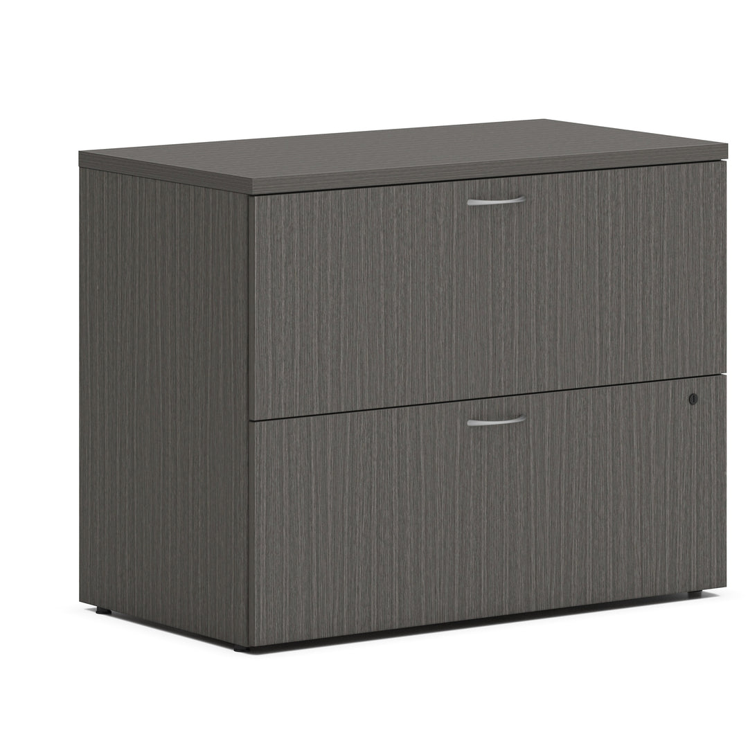 Image of HON® Mod Lateral File, 2 Legal/letter-Size File Drawers, Slate Teak, 36" X 20" X 29"