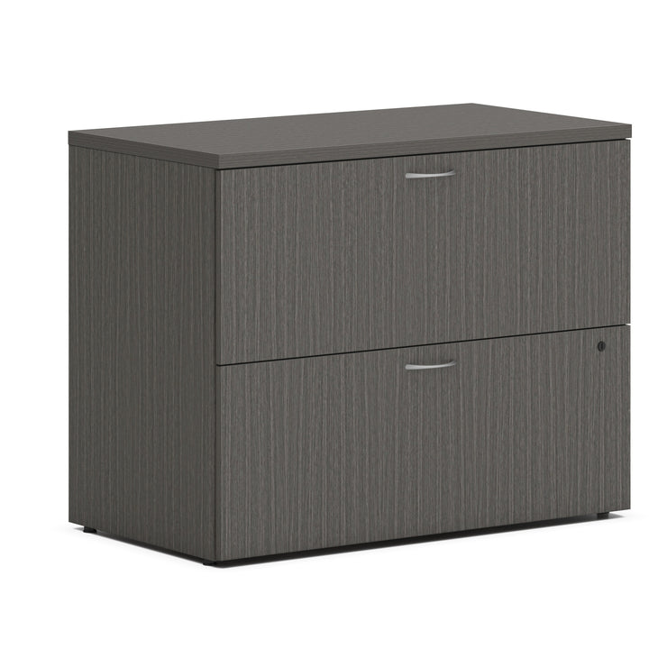 Image of HON® Mod Lateral File, 2 Legal/letter-Size File Drawers, Slate Teak, 36" X 20" X 29"