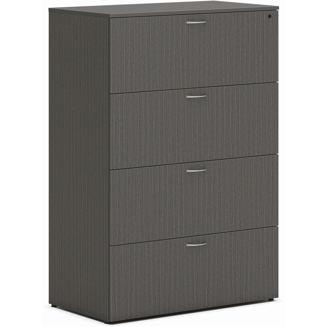 Image of HON® Lateral File,4-Drawer,36.5"x20"x53",Slate Teak