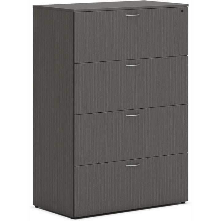 Image of HON® Lateral File,4-Drawer,36.5"x20"x53",Slate Teak