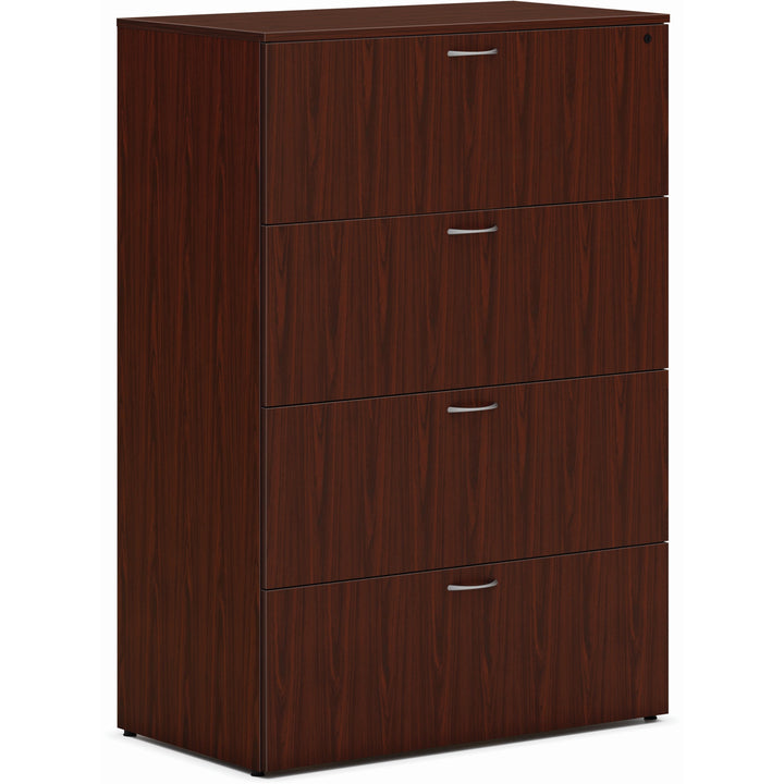 Image of HON® Lateral File,4-Drawer,36.5"x20"x53",Mahogany