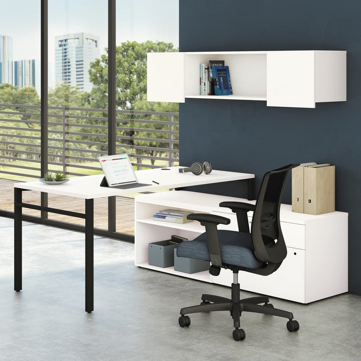 Image of HON Mod HLPLCL3020BF Credenza, 21" H x 30" W x 20" Depth, Total Drawer(s): 2, Finish: Simply White, 1 Each
