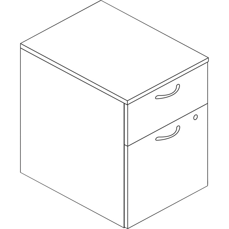 Image of HON® Pedestal,Mobile, B/F, 15"x20"x20", Mahogany