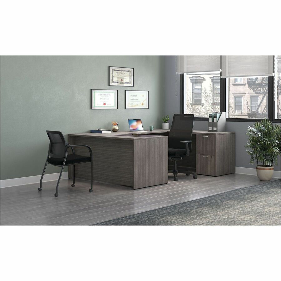 Image of HON Mod HLPLSC3620 Storage Cabinet, 29" H x 36" W x 20" Depth, Finish: Slate Teak, 1 Each