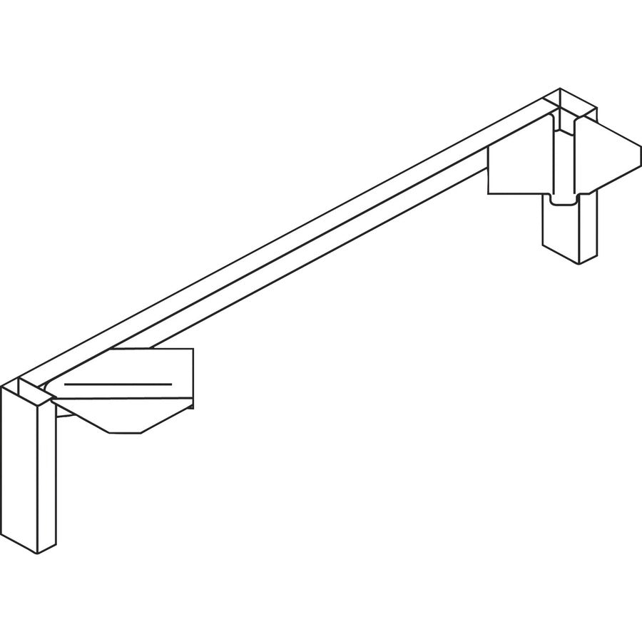 Image of HON Mod HLPLSL30 Credenza Support Leg, 7" H x 30" Depth, Finish: Silver, 1 Each