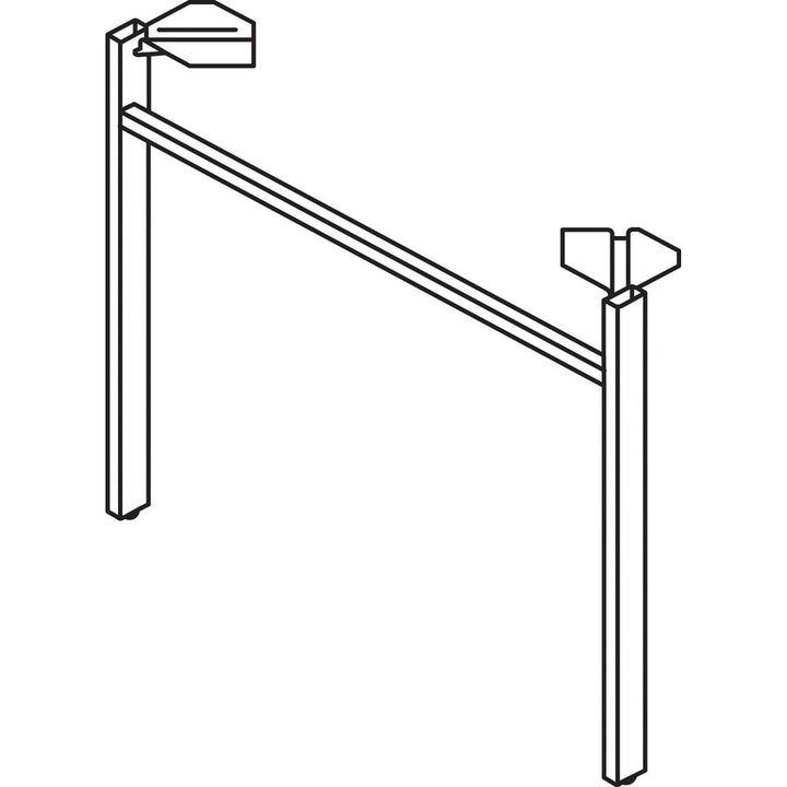 Image of HON® Leg, Straight, f/30"D Mod Worksurfaces, 30"W, Black