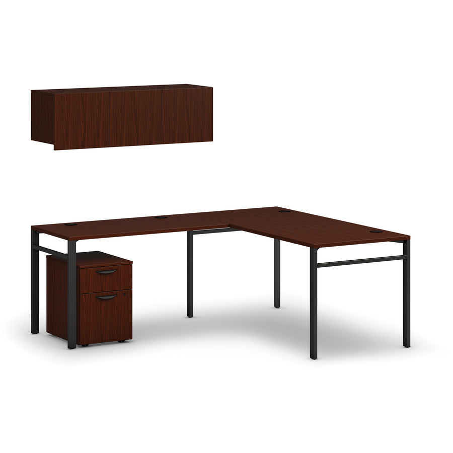 Image of HON® Leg, Straight, f/30"D Mod Worksurfaces, 30"W, Black