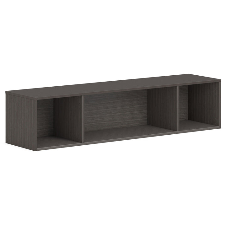 Image of HON® Storage, Wall-mounted, Open, 60"x14"x13-1/2", Slate Teak