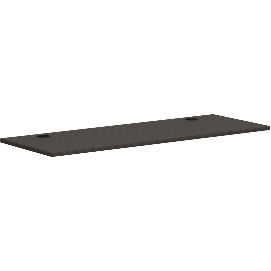 Image of HON® Worksurface, Rectangle, 66"x24", Slate Teak
