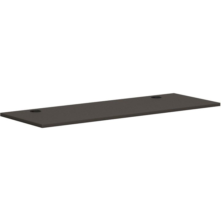 Image of HON® Worksurface, Rectangle, 66"x24", Slate Teak