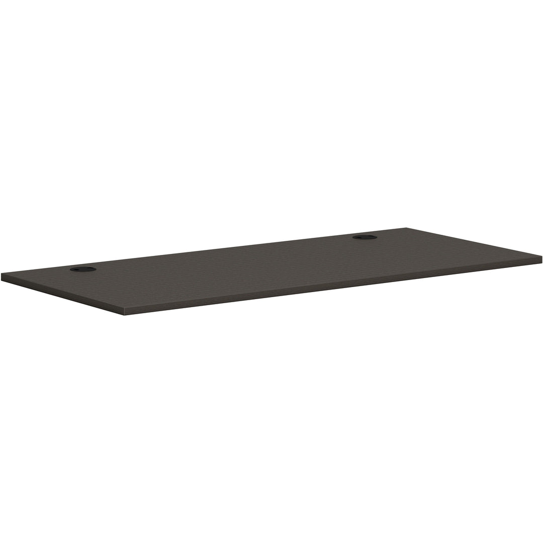 Image of HON® Worksurface, Rectangle, 66"x30", Slate Teak