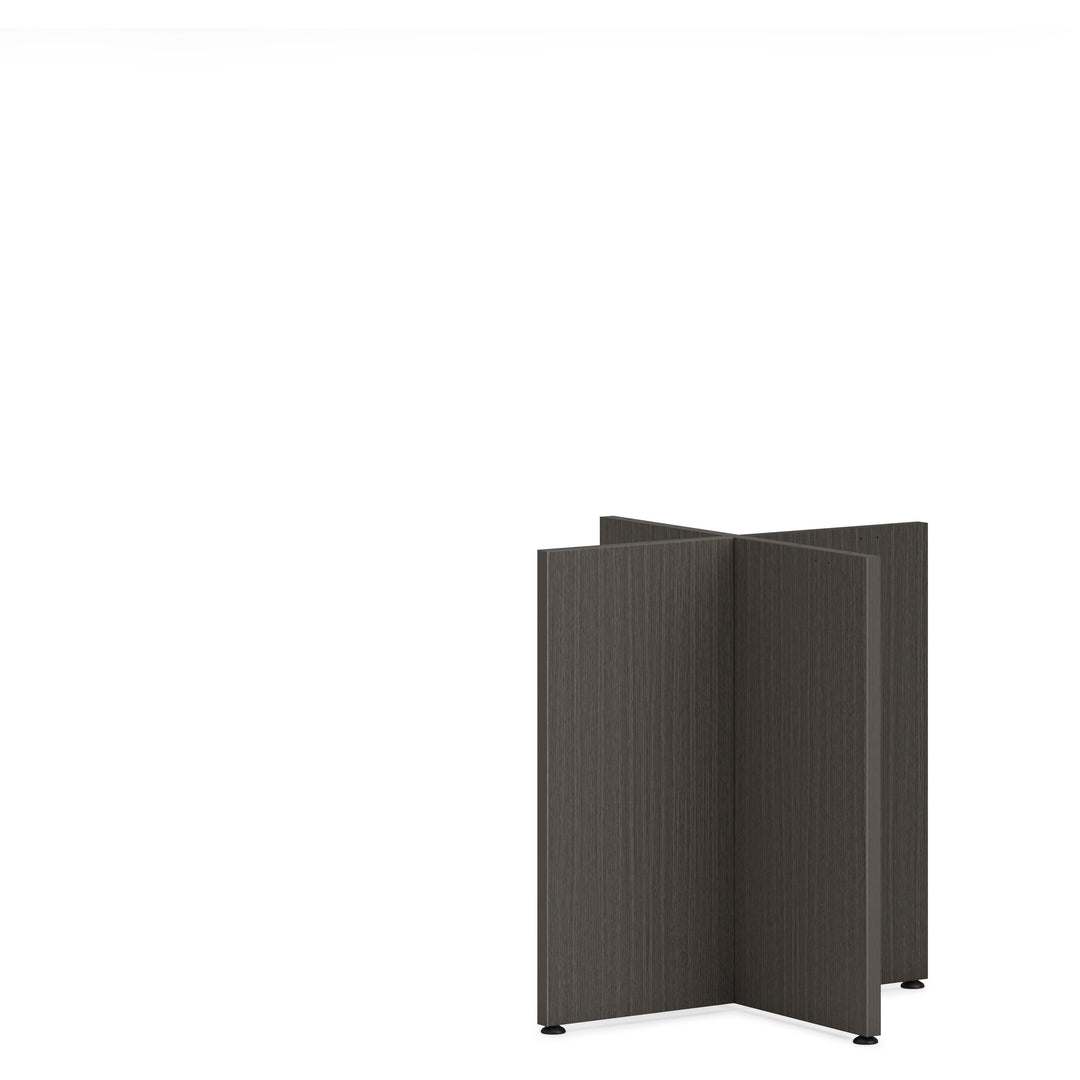 Image of HON® X-Base, f/Mod 42" Round Top, 28"H, Slate Teak